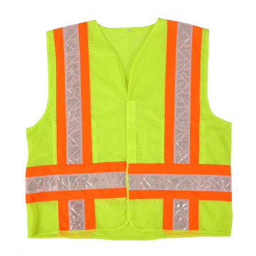 Workwear Class 2 Tricot 2-Tone Reflective Hi-Vis Traffic Safety Vest